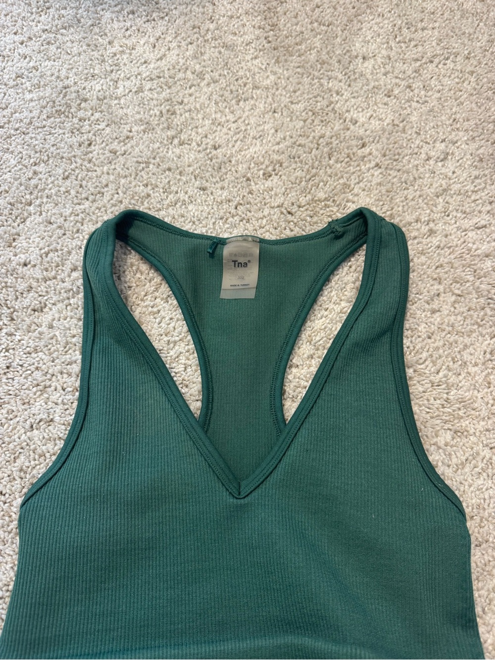 TNA Ribbed V-Neck Top - Picture 2 of 2